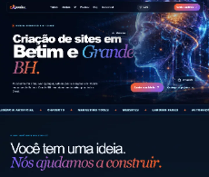 Captura real da página inicial do site Exponha